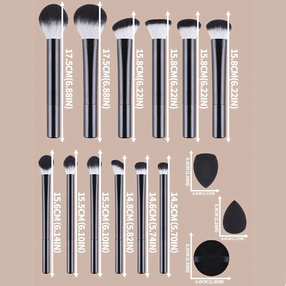 15 pcs Makeup Brush Sets Creative Multifunctional Cosmetic Brush for Making Up Supply - 6