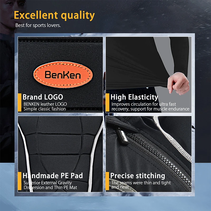 BenKen Motorcycle Armor Chest Shoulder Elbow Protector Protective