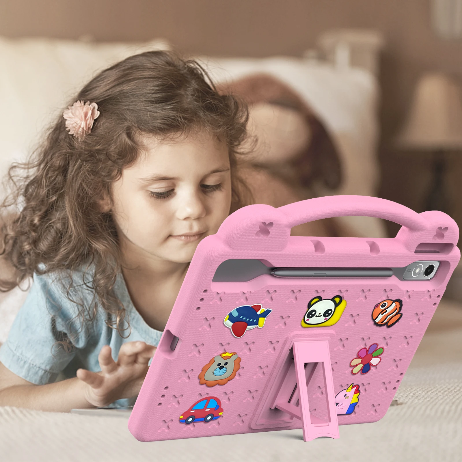 Children's Bear Handheld Tablet Cover, EVA Protective Casing
