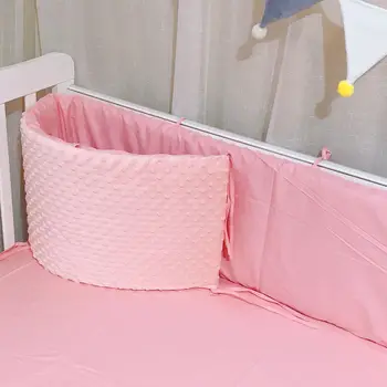Soft Newborns Crib Bumpers Baby Head Protector One-Piece Crib Around Cushion Kids Room Decorations Infant Bedding Cot Bumpers 1