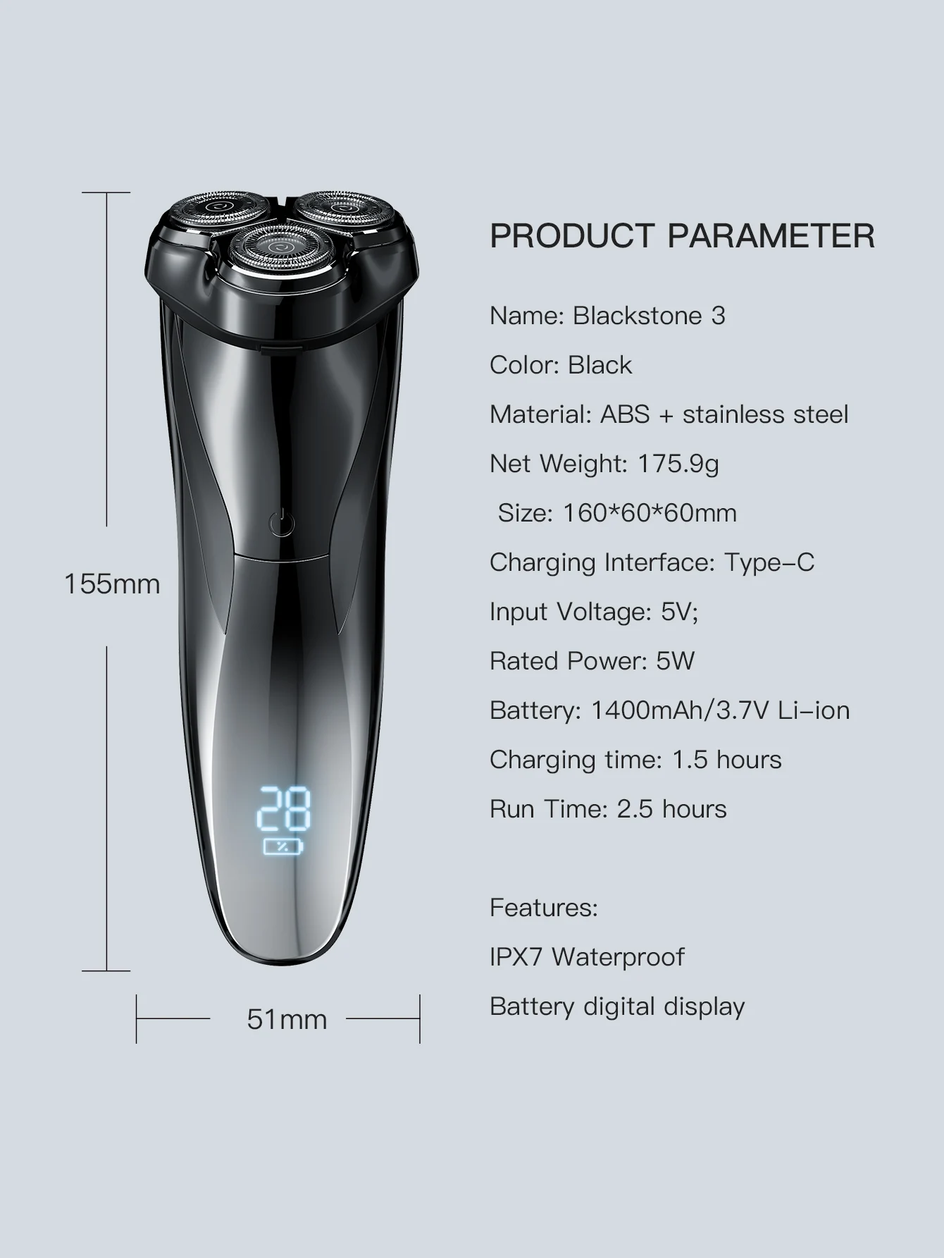 Enchen Electric Shaver 3d Waterproof Razor For Wet And Dry Shave_voghion.com
