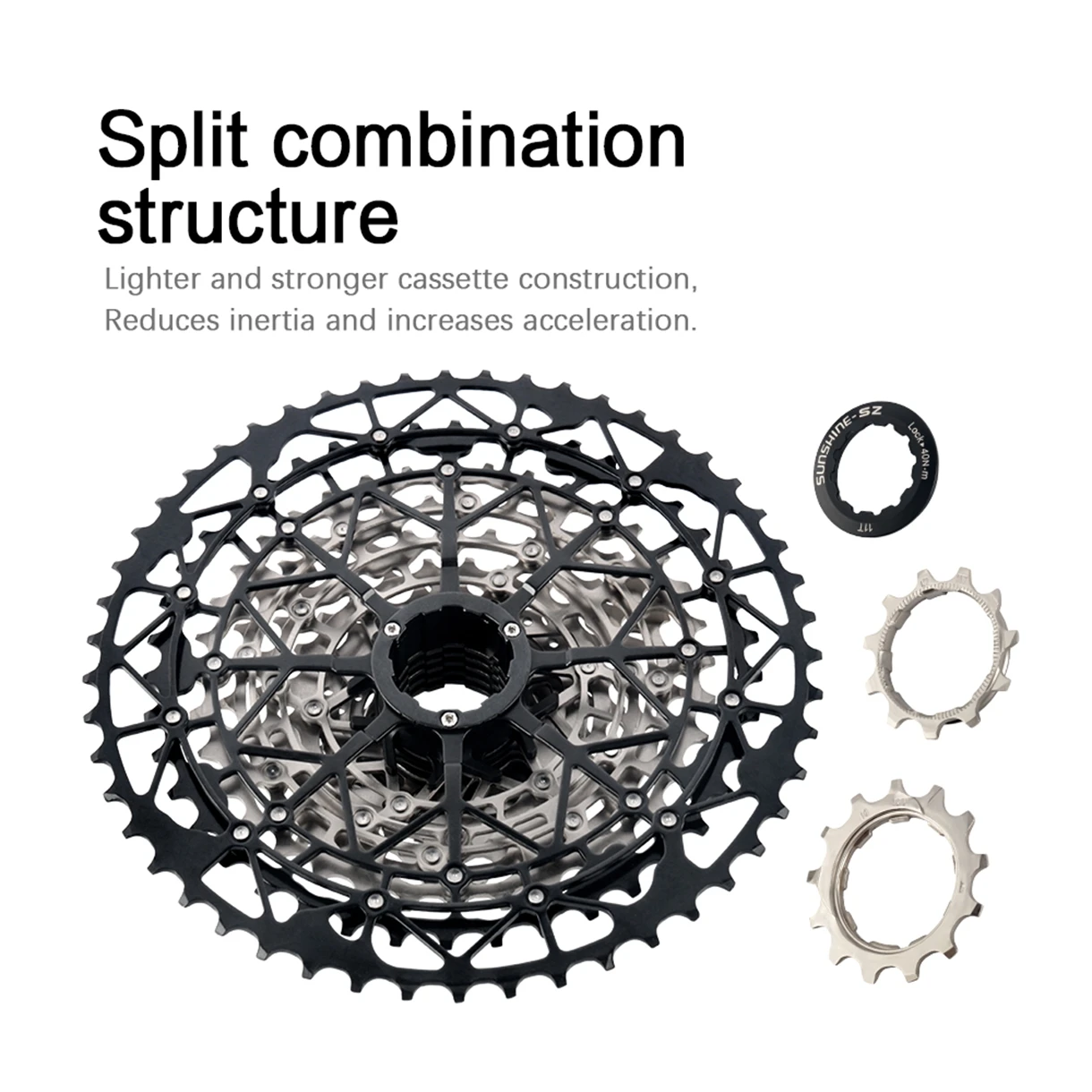 Shimano 11S Groupset Deore M5100 SL RD Mountainbike 11V Schaltgruppen-Set Schalthebel 11-Gang K7 MTB Kette Ultraleichte Kassette – Detail 12