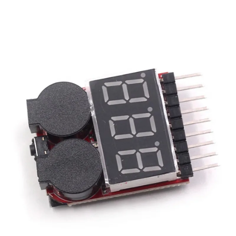 Testeur de Batterie Lipo 1-8S Alarme Basse Tension 0.01V Précision