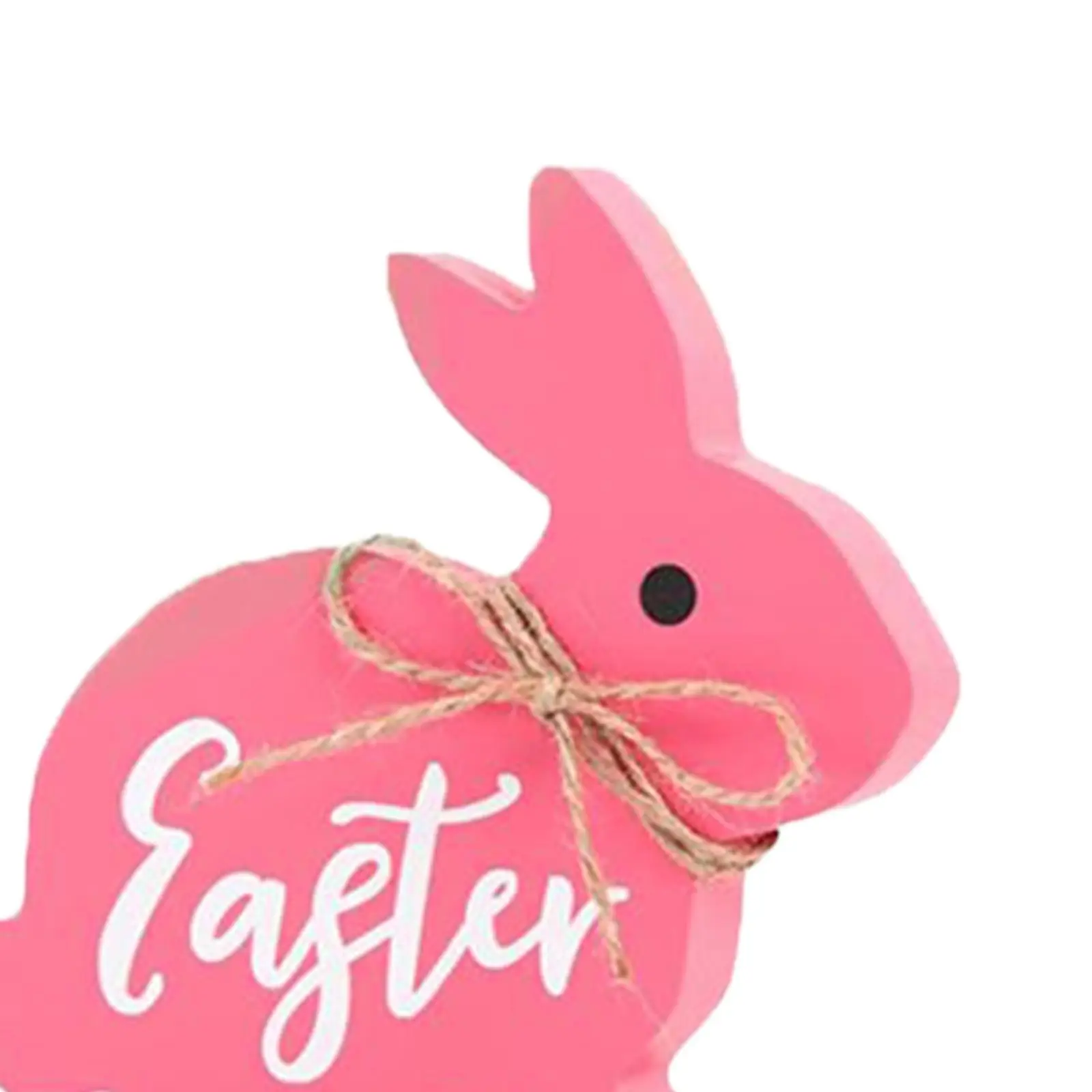 Easter Bunny Table Wooden Signs Table Centerpiece Happy Easter Rabbit Decorative for Office Farmhouse Kitchen Events Bookshelf