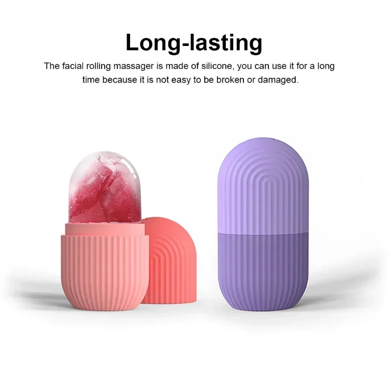 Ice Facial Massager Roller Skin Care Beauty Lifting Contouring Tools Ice Cube Trays Ice Globe Balls Face Skin Care Tool
