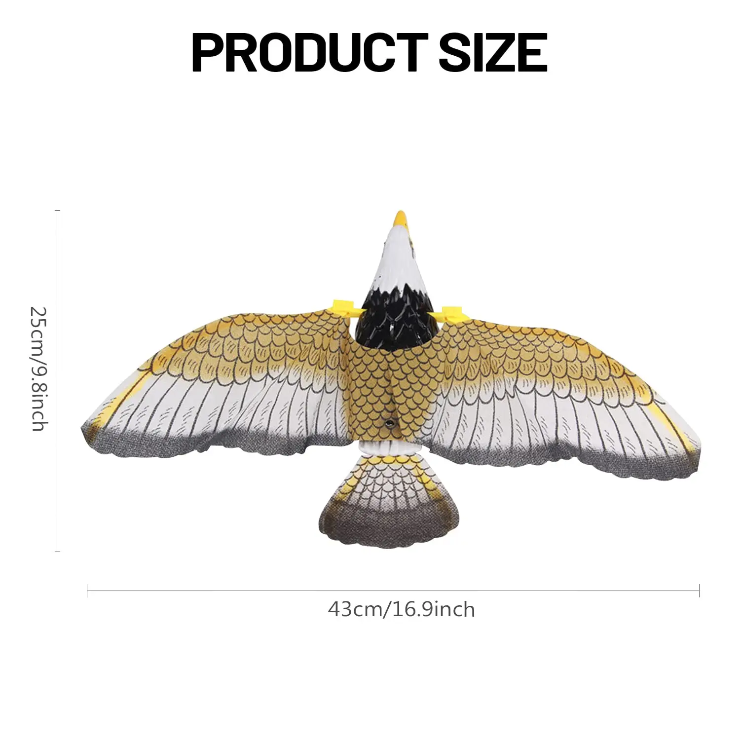 Bird Repellent Hanging Eagle Hawk Scarer Deterrent Repellent Hunting Garden Decoy Repellent Pest Protection Plants Garden Decor - 2
