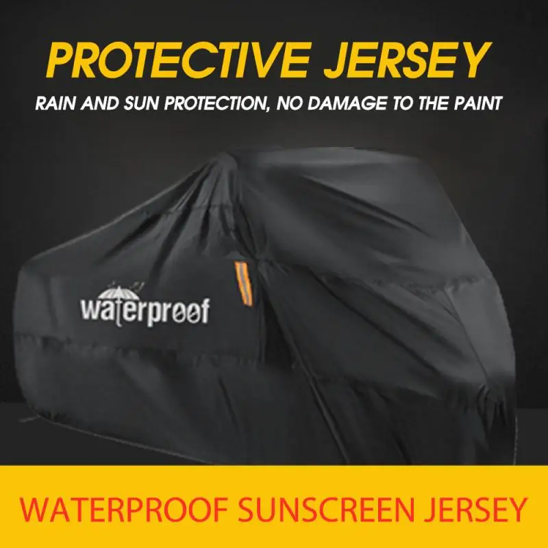 Universal Outdoor Motorcycle Cover UV Dust Rain Snow Protector Motor Scooter Cover All Season Waterproof Reflective Car