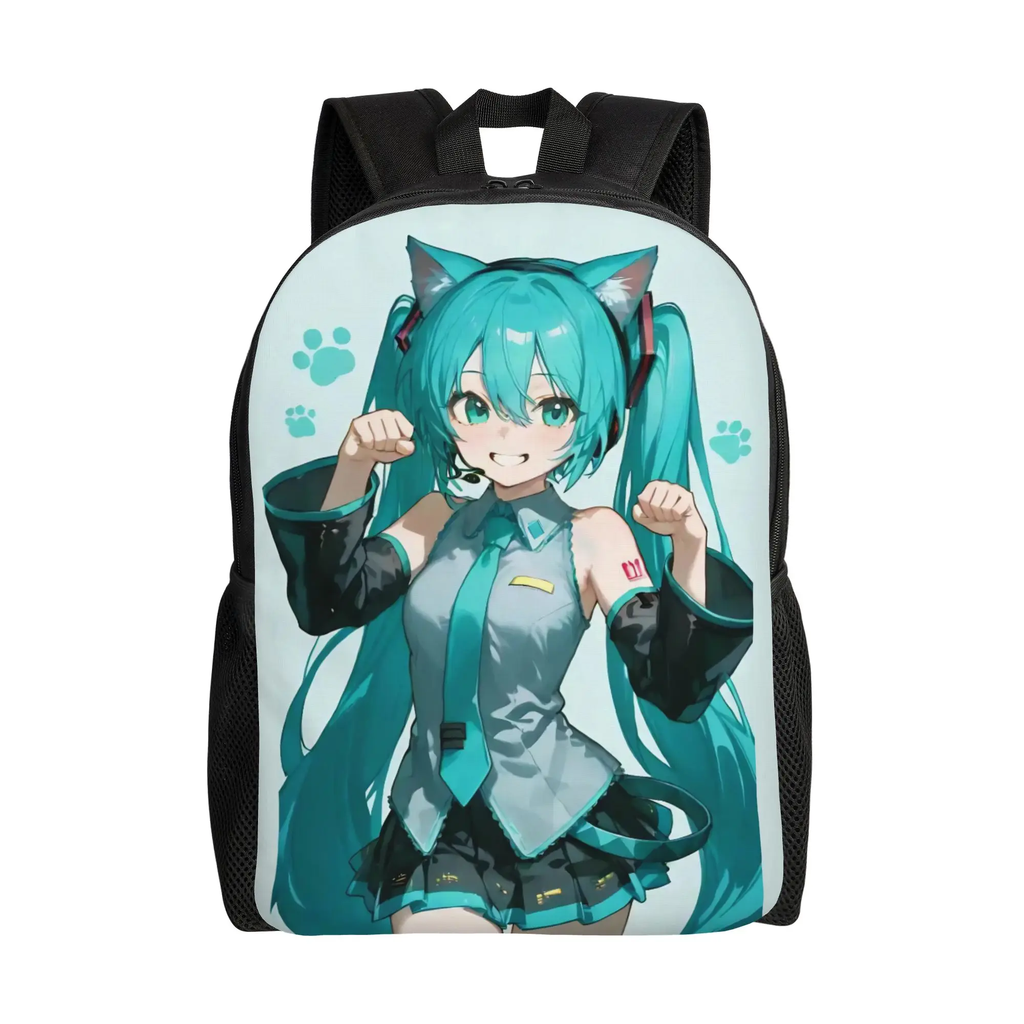Stylish Unisex Hatsune Miku Backpack - Fashionable and Durable Daypack