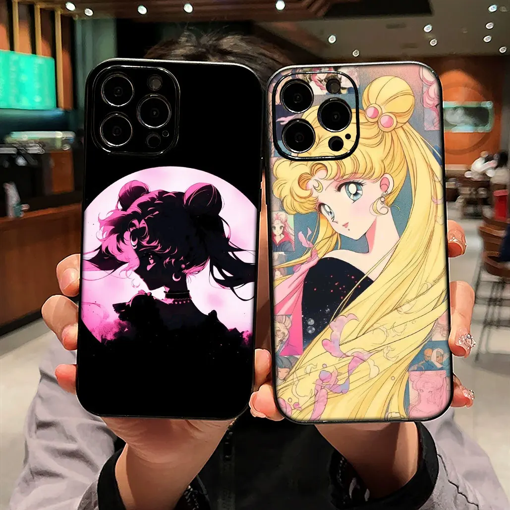 Cat Sailor Moon and Beautiful Girl Design Phone Case Cover