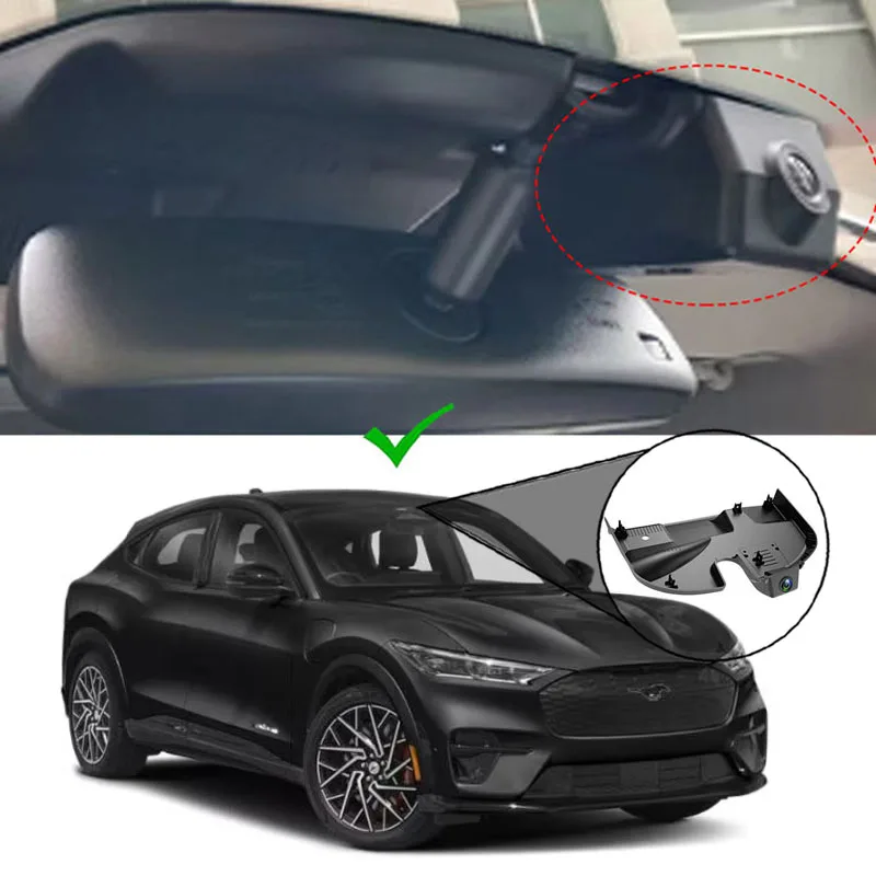 

Dash Cam Camera Front Rear Dashcam 4K Wifi Auto DVR Plug Play OEM Dual Dash Car Camera For Ford Mustang Mach E Left Drive