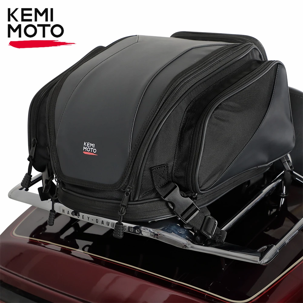 motorcycle-tail-bag-pu-portable-foldable-rear-seat-bag-backpack-for-r1250gs-r1200gs-lc-adv-for-touring-road-king-electra-glide