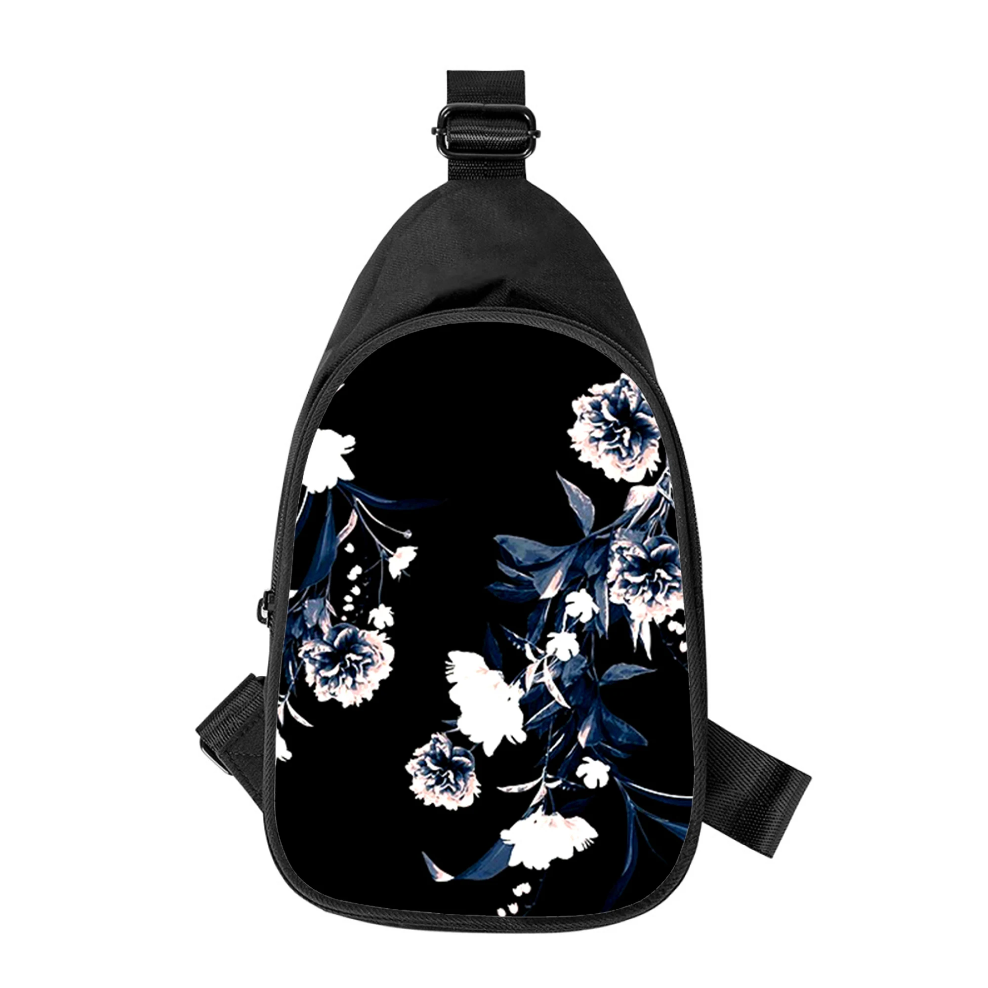 Рисунок 2 - Новинка, Мужская нагрудная сумка через плечо с цветами