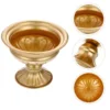 2 Pcs Pots for Plants Wrought Iron Vase Desktop Floral Tabletop Flower Vessel Retro Flowers Golden 5
