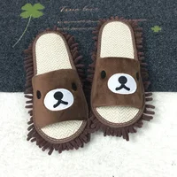1Pair Detachable Microfiber Lazy Mopping Slides-Perfect Household Floor Cleaning Tools Home Mopping Wooden Floor Slippers Cover 1