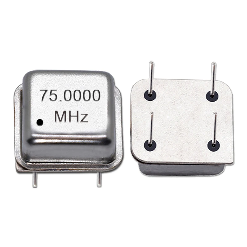 (2PCS) DIP-8 75M 75MHZ 75.000MHZ OSC 4PIN Half Size Active Square Crystal Oscillator 3.3V-5V-Compatible 15PF 20PPM