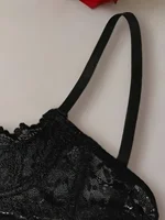 Soutien-gorge à armatures en dentelle pour femme, doux, agréable pour la peau, respirant, lingerie sexy grande taille 4