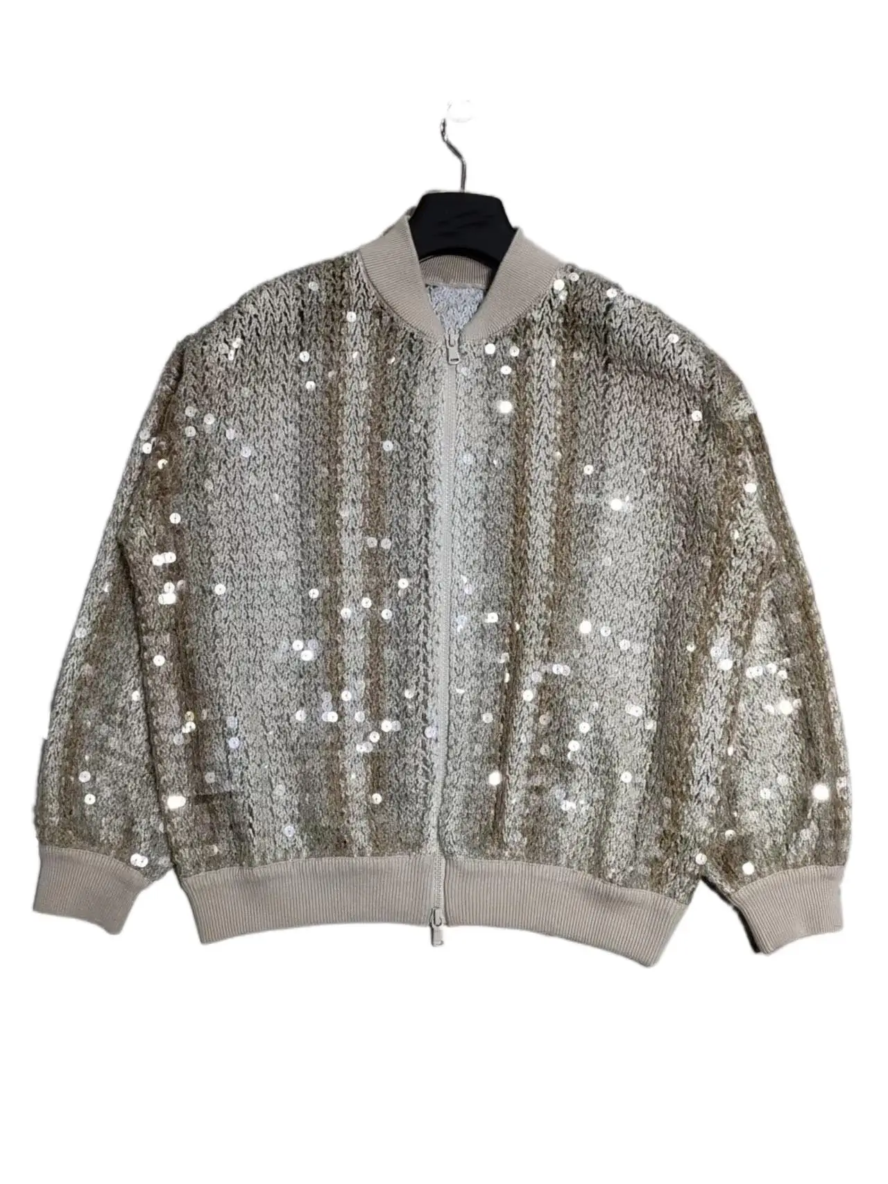

2023 Women's Clothing Fashion joker flash jacket autumn new fund 0824