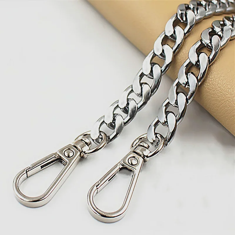 120cm Metal Chain Golden Silvery Black Aluminum Chain For Jewelry Making Findings Bag Chain Strap Handle Replacement Chains