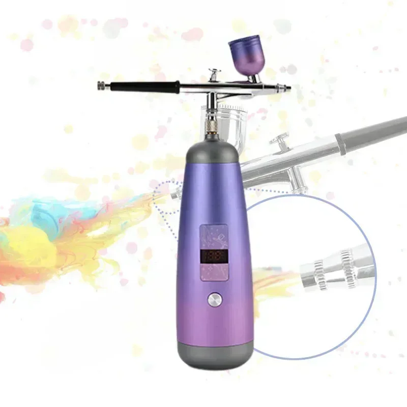 Airbrush Kit for Nail Art Rechargeable Cordless Airbrush Compressor Air  Brush for Barber, Cake Decor, Makeup, Model Painting - AliExpress