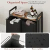 Laundry Basket Organizer, Laundry Hamper with Shelf & 2 Pull-Out Removable Bags, Dirty Clothes Hamper Organizer for Laundry Room 4