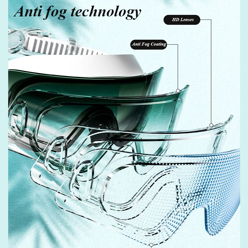 Anti Fog Swimming Goggles HD Waterproof Large Frame High Quality Swimming Glasses for Adults Pool Sports Swimming Goggles 6