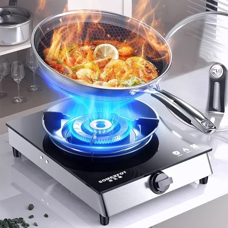 kitchen desktop single burner gas stove household  large fire natural liquefied gas old-fashioned new style Gas stove 3