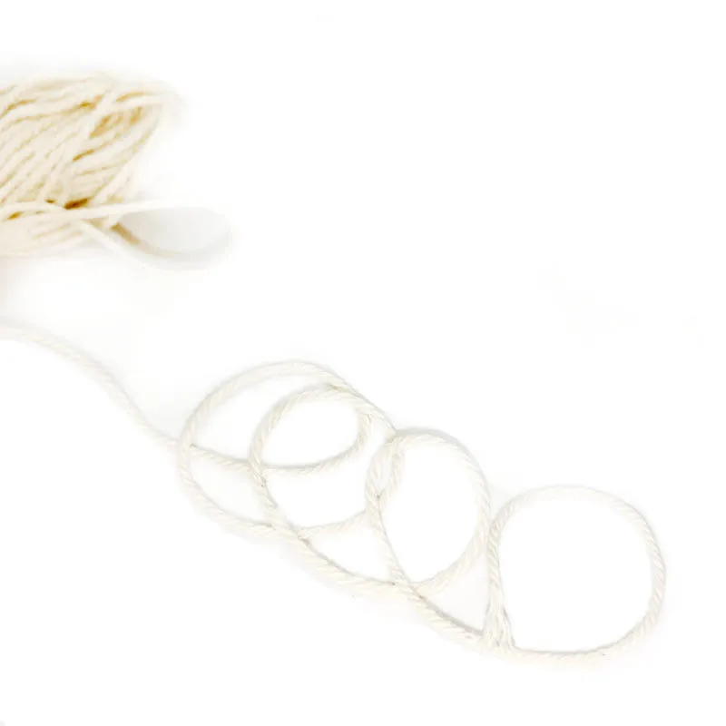 20M Cotton Rope String Sausage Casing Natural Twisted Twine Braided Crafts Handwork DIY Meat Tool Kitchen Diameter 1mm bbq casings