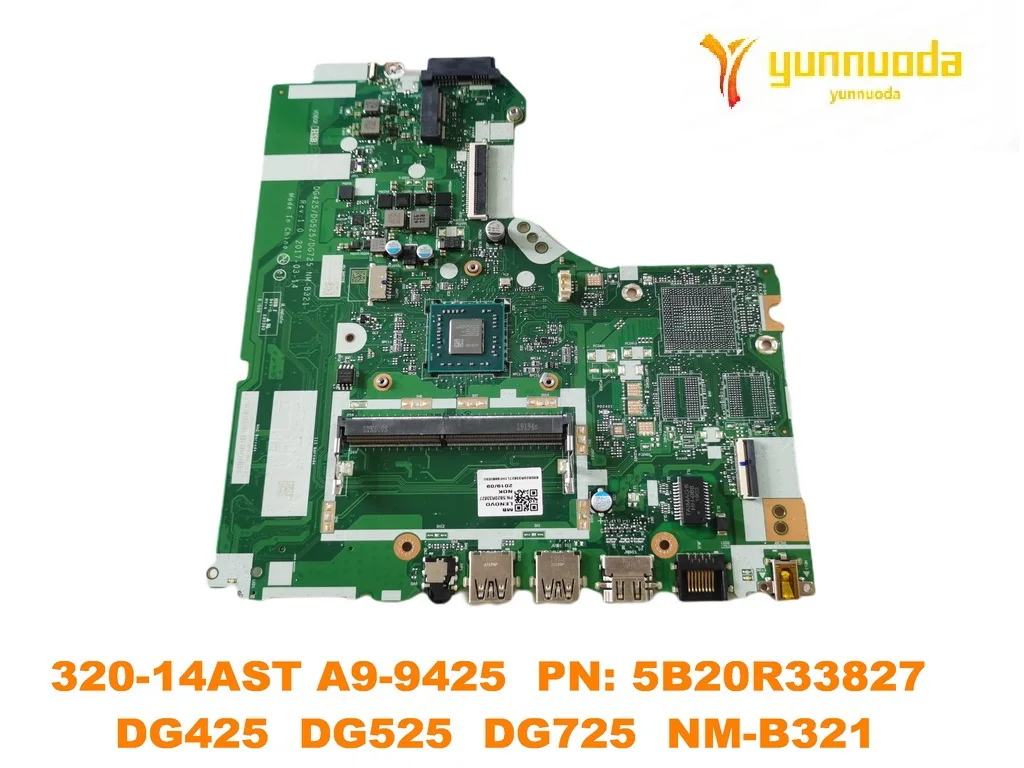 Original para Lenovo Ideapad 32014ast Placa-mãe do Portátil A9-9425 pn 5b20r33827 Dg425 Dg525 Dg725 Nm-b321 Testado Bom Livre