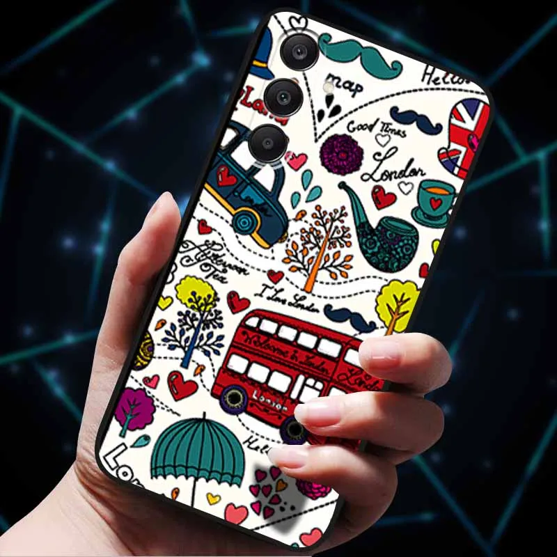 3D Floral Embossed Soft Silicone Phone Case - Elegant Back Cover Shell