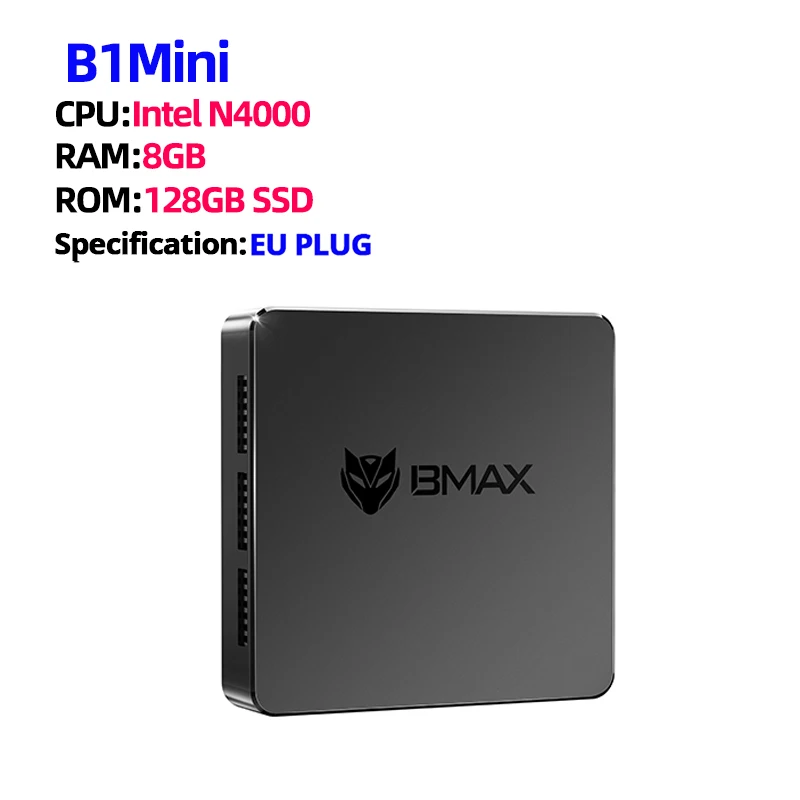 BMAX Mini PC B1 Mini Windows11Pro 8GB RAM 128GB ROM N4000 Micro