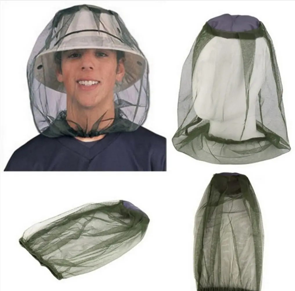 Insect Protection Hat Summer Casual Foldable Net Mesh Bee Protection Head Net Face Protector Mosquito Fishing Cap