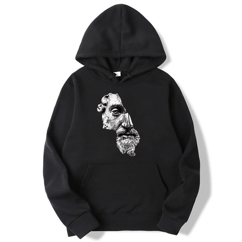 

Autumn and Winter Fashion Thickened Hoodie Creative Pattern Printed Men's and Women's Sweater Street Hip Hop Trendy Top