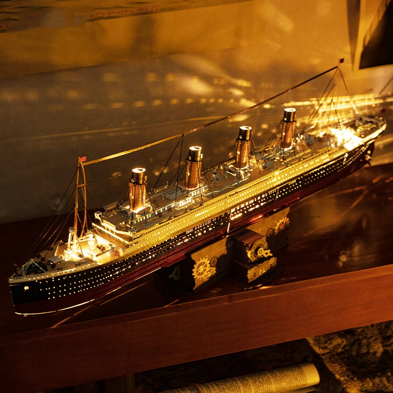 Puzzle 3D Metallico RMS Titanic – Modello Fai-da-te In Metallo Da Assemblare, Per Adulti