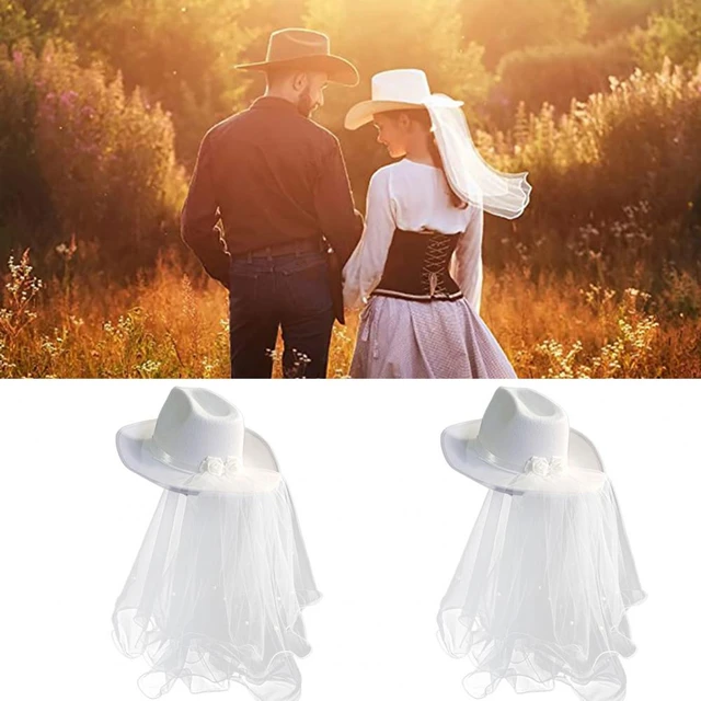 Western Style Cowboy Hat, Women Hat for Costume Accessories