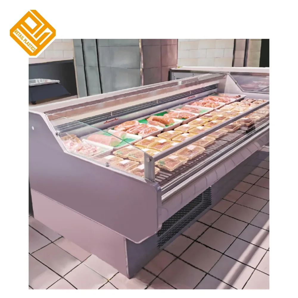 Supermarket Fresh Meat Display Refrigerator Deli Freezer Seafood Fish Counter Display Chiller Cabinet - Image 6