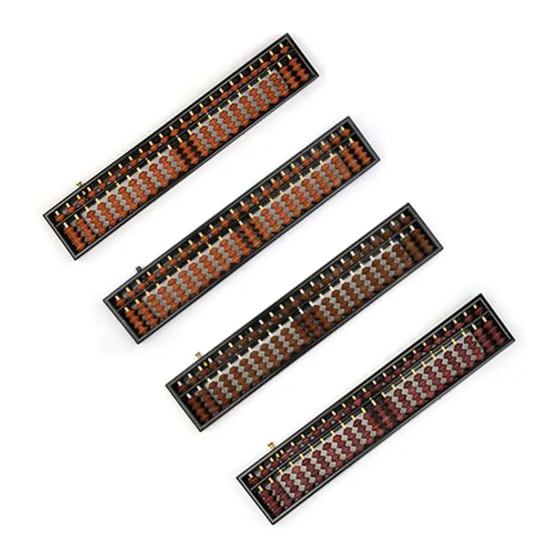 

Portable Chinese 23 Digits Column Abacus Arithmetic Soroban Calculating Counting Math Learning Tool for Children