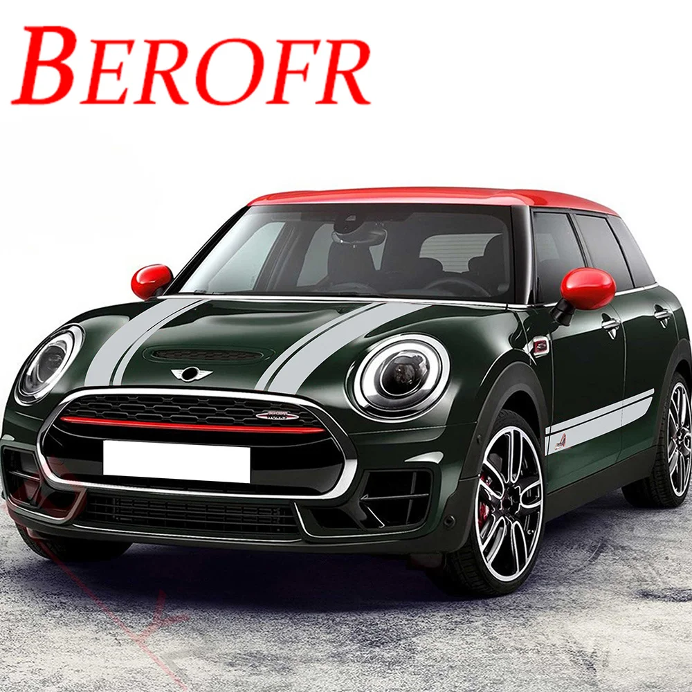 

Автомобильный Стайлинг боковая юбка полосы наклейки капот багажник задние виниловые наклейки комплект для мини Clubman JCW F54 аксессуары (с All4)