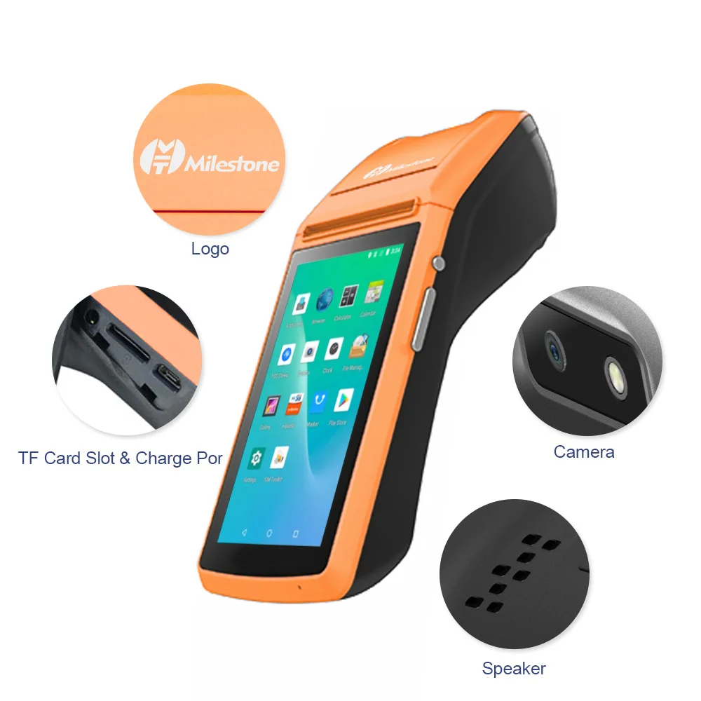 Mht-Posandroid System Device With Receipt Printer Scanning Qr Code For Restaurant  Android Pos Machine Mobile Price Printer