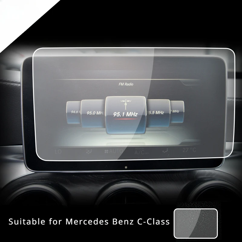 

Закаленное стекло для Mercedes Benz C-Class 15-18, защита экрана навигации от царапин, стальная защитная пленка, автомобильные аксессуары