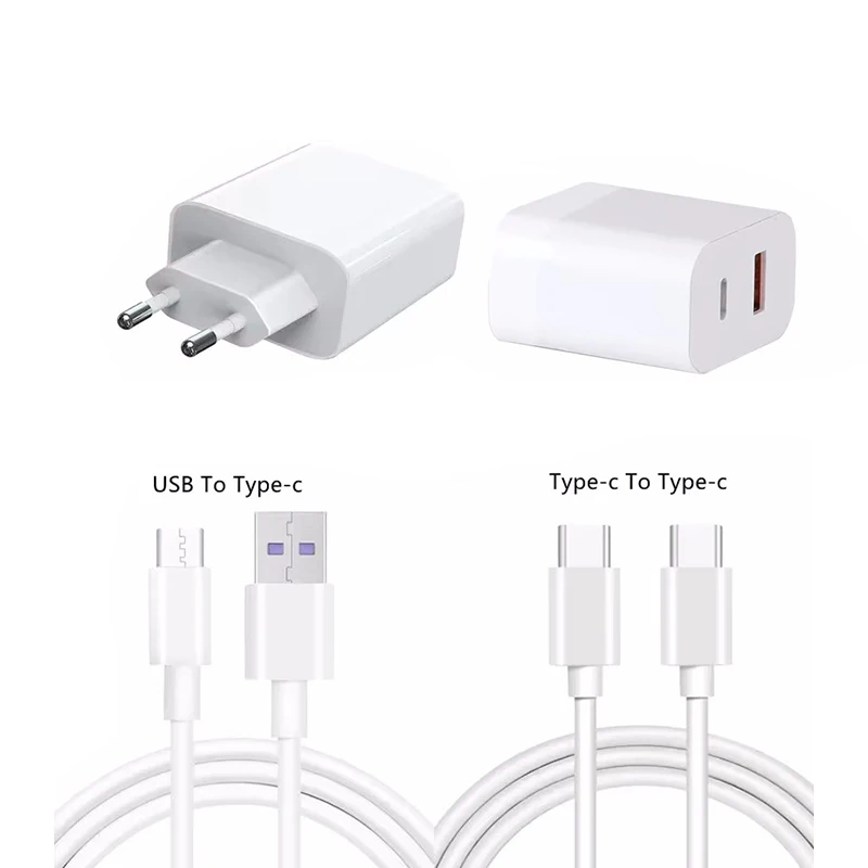 30W 3-In-1 Gallium Nitride Fast Charger with USB PD and Type-C Port