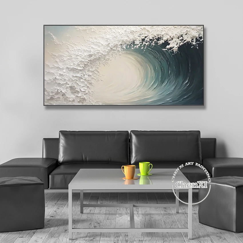 Arte Abstracto Para Pared, Impresiones Grandes En Lienzo Moderno, Sala De Estar, Dormitorio, Oficina En Casa, Decoración De Pared, Enmarcada Círculo Colorido, Imagen Abstracta Lista Para Colgar