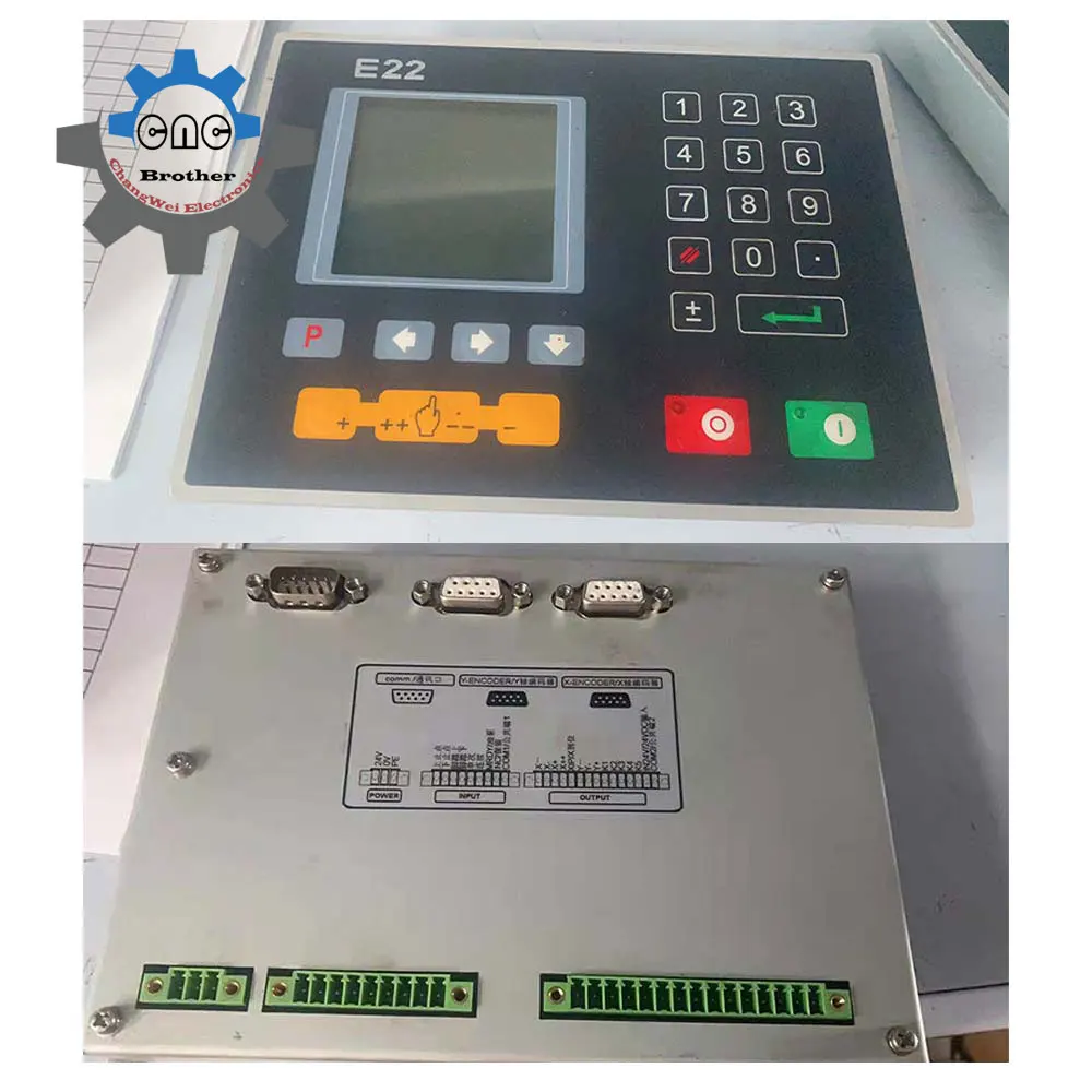 Estun E22 Hydraulic press brake controller Digital Display System support single-step/multi-step programming, manual axis shift