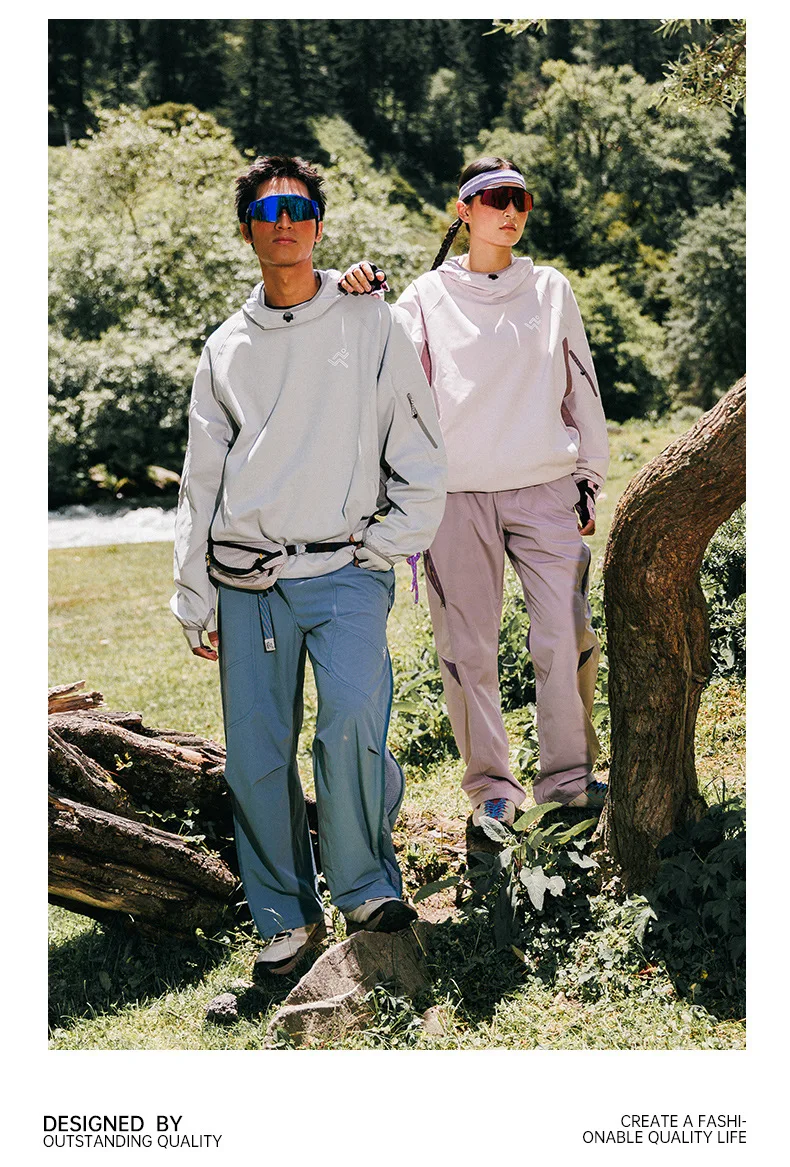 Outdoor Adventure Ready! Men's Lightweight & Quick - Dry Reflective Sports Hoodie Camping, Running, Hiking Quick-drying Sports