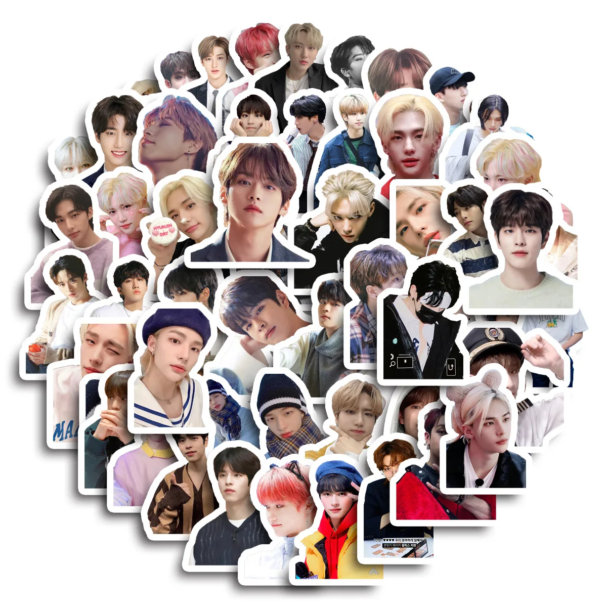 

60PCS Stray Kids Felix Stickers Music Boy Decoration Suitcase Scrapbook Phone Laptop Stationery kpop Kid Toy Sticker