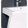 23 inch White Pedestal Sink bathroom wash basin 5