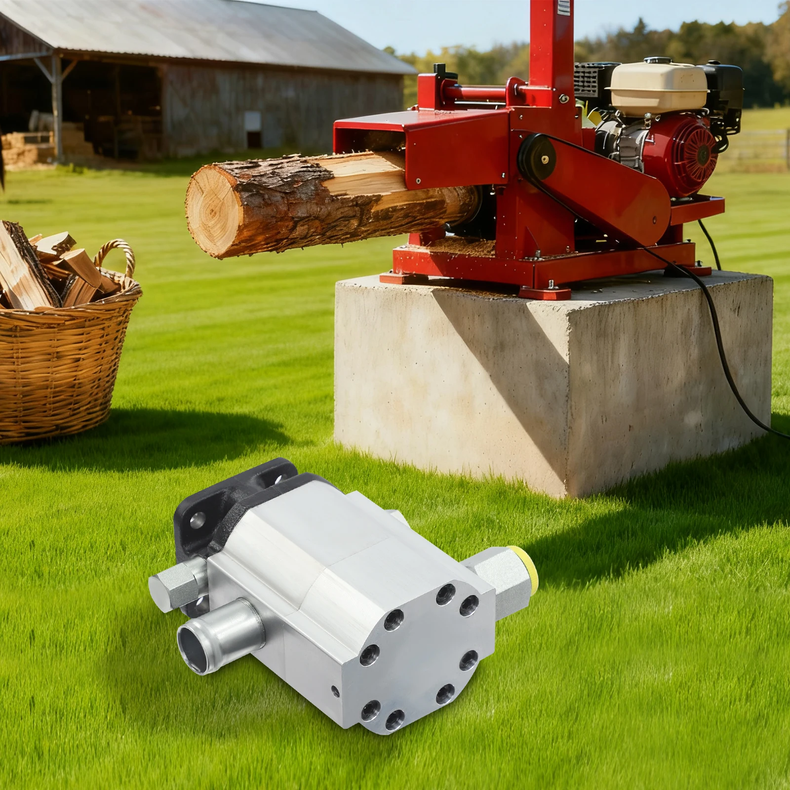 Holzspalterpumpe Hydraulisch 3000PSI 13GPM 6005-T6 HT200 für Pimuji Holzspaltmaschine 5,5-7,5PS Motor – Detail 4