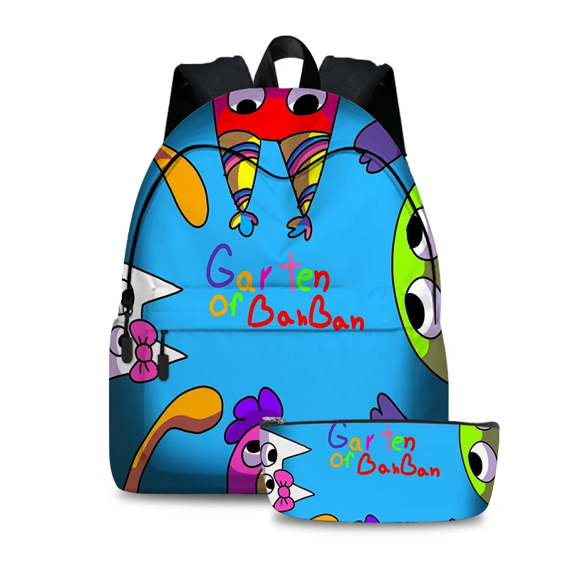 

2pcs/set 3D Print Garten Of Banban Bcakpack for Kids Boys Girl Cartoon Game Rucksack Children School Bags Back To School Gifts
