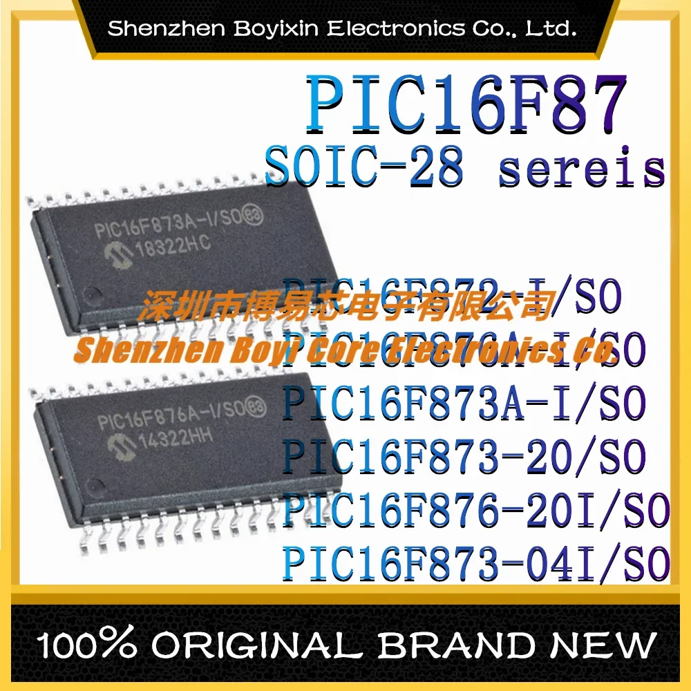 pic16f876a i sp pic16f873a pic16f722a pic16f57 pic16f723a 723a 873a 876a 16f57 i p at t dip28 microcontroller ic chip PIC16F872-I/SO PIC16F876A-I PIC16F873A-I PIC16F873-20 PIC16F876-20I PIC16F873-04I New Microcontroller (MCU/MPU/SOC) Chip SOIC-28