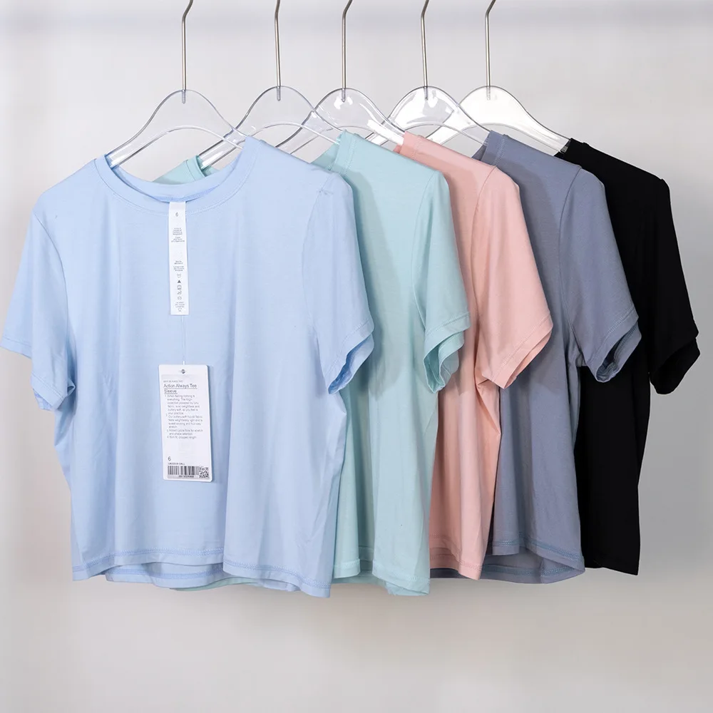

Action Always Style Modal Soft Short Sleeve Yoga T-Shirts Women Fitness Sports Tee Girls Gym Blouses Female Workout Clothes