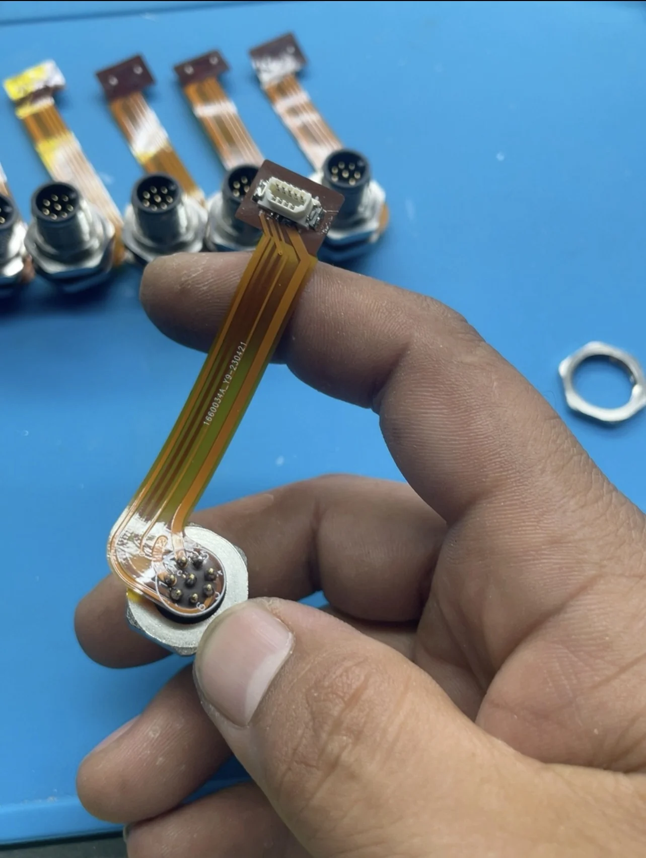 1 Pz Per Minelab Equinox 800 600 Disco Di Rilevamento Connessione Testa Maschio Connettore Della Scheda Madre Scheda Principale Cavo Flessibile Parti 